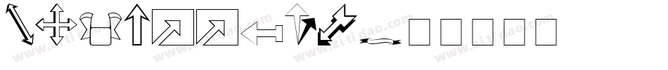 KG Arrows字体转换